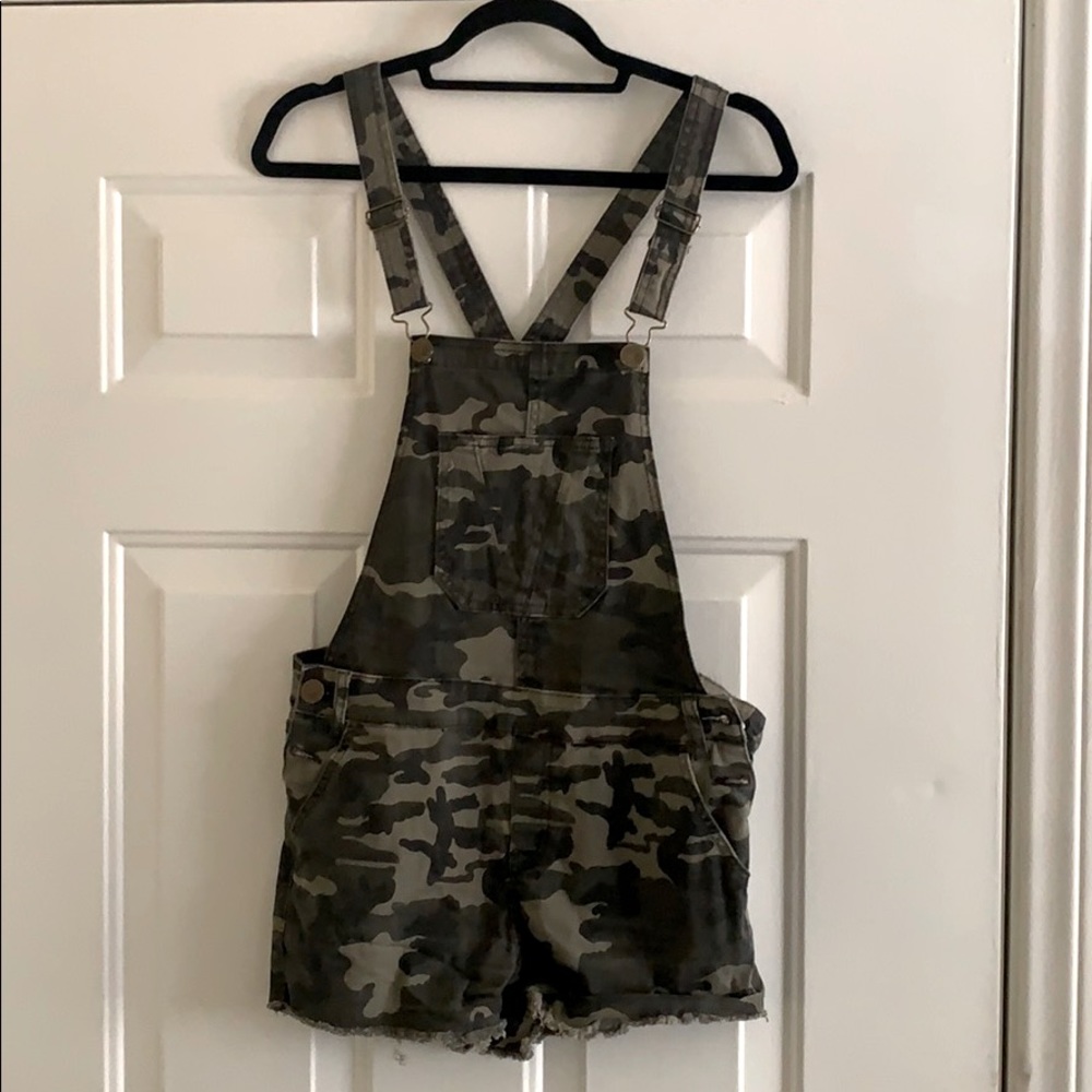 Camo Short Overalls